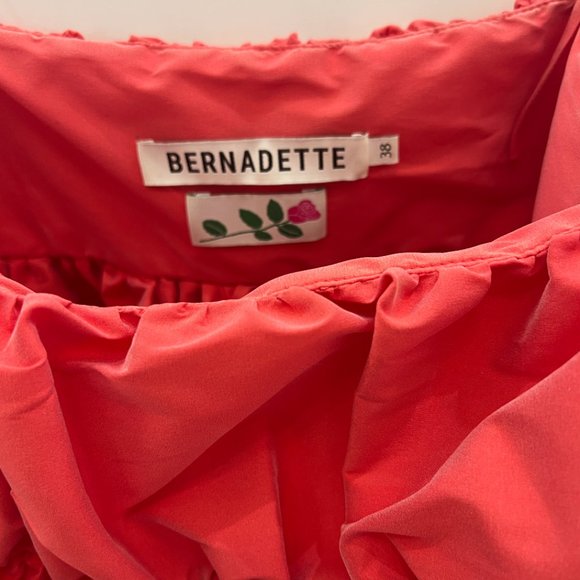 BERNADETTE Birgit Gathered Taffeta Minidress US4 - Picture 2 of 3